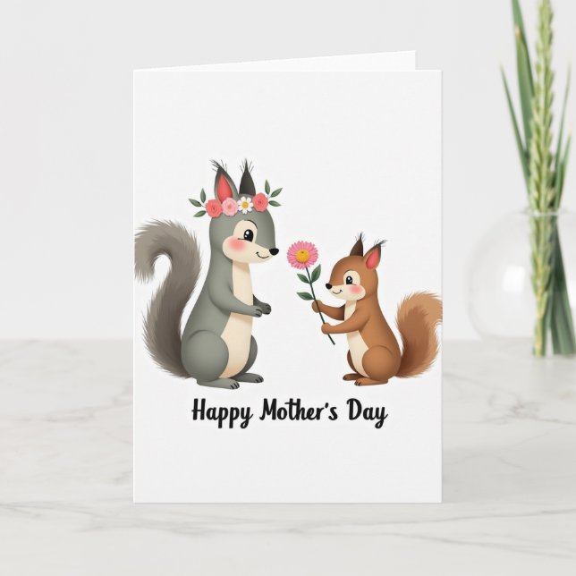 Sweet Forest Mothers Day Card (Front)