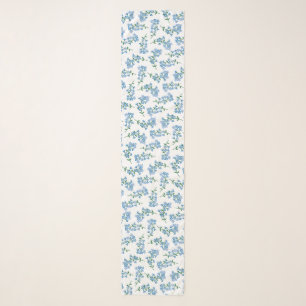 Sweet Forget Me Not Pattern Scarf