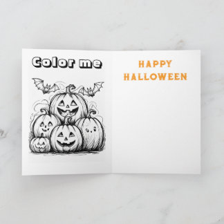 Sweet forrest fairy halloween card