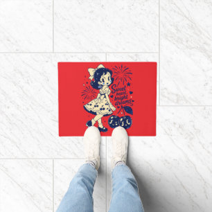 Sweet Fourth of July Independence Day Doormat