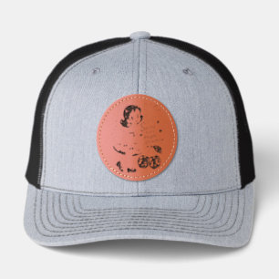 Sweet Fourth of July Independence Day Leather Patch Hat