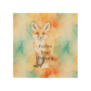 Sweet Fox Dreams Wood Wall Art