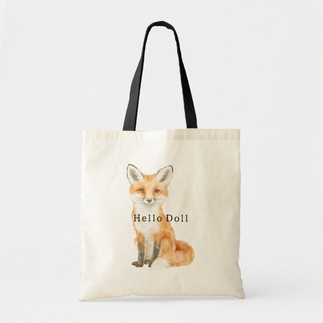 Sweet Fox Tote Bag (Front)