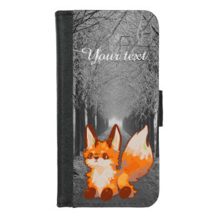 Sweet fox, winter fox iPhone 8/7 wallet case