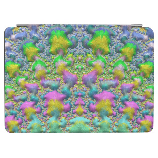 ~ SWEET FRACTAL ~ Pink Blue Yellow Green ~ iPad Air Cover