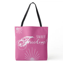 Sweet Freedom! 18" Shoulder Tote Bag (Pink)