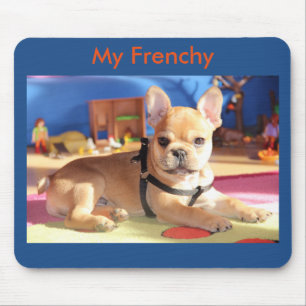 Sweet French Bulldog puppy Mouse Pad