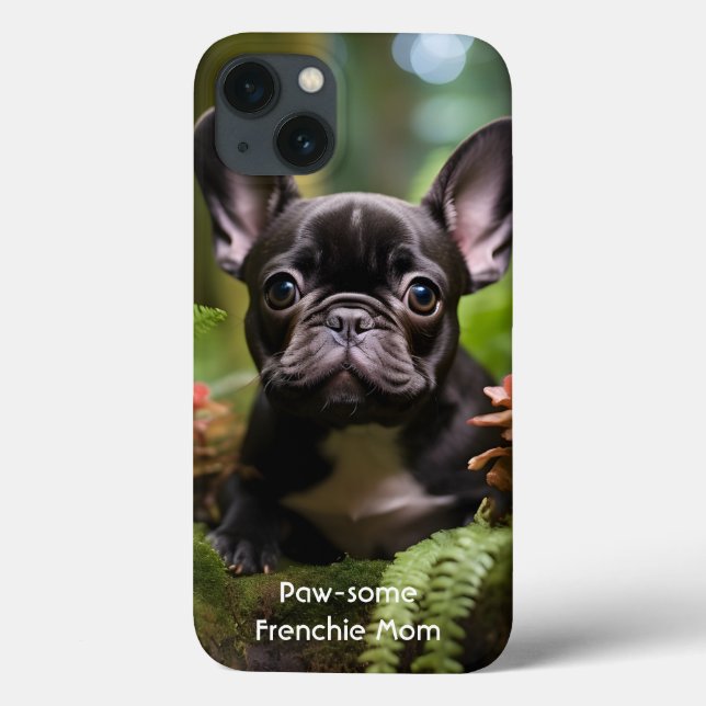 🐶💛Sweet Frenchie puppy in a jungle Case-Mate iPhone Case (Back)