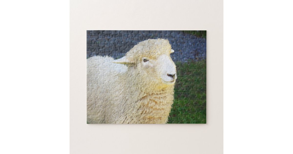 Sweet Friendly Sheep Jigsaw Puzzle | Zazzle