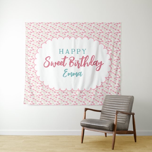 Sweet Frosted Animal Cookie Birthday Backdrop (In Situ (Horizontal))