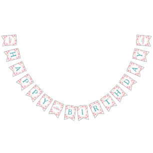 Sweet Frosted Animal Cookies Birthday Bunting Flags
