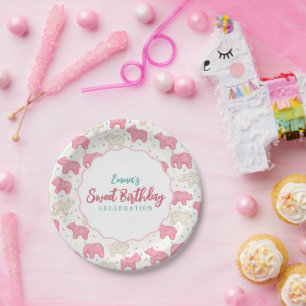 Sweet Frosted Animal Cookies Birthday Paper Plates