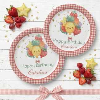 Sweet Fruit Birthday | Tropical Kids Party Paper Plates