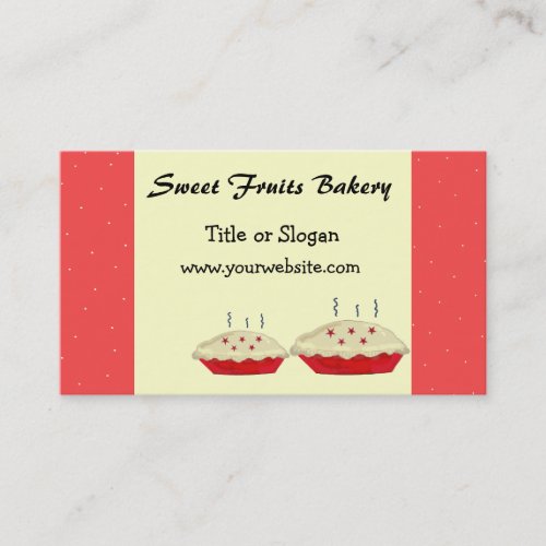 Sweet Fruits Bakery Design Business Card