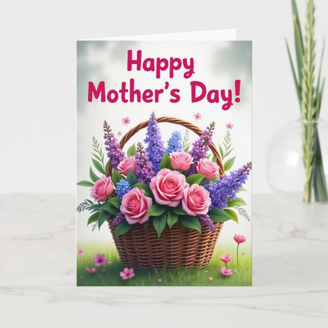 Sweet Fuchsia Script Card (Front)