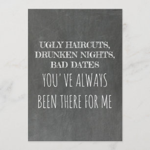 Sweet Funny Bridesmaid / Maid of Honor Proposal Invitation