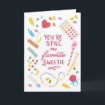 Sweet Funny Millennial Candy Greeting Card<br><div class="desc">Tell your friend,  girlfriend,  boyfriend or partner that you still adore them after all this time. Just like the candy you used to eat as a kid. This retro design featuring colorful candy illustrations works for all occasions including birthdays,  valentine's day and anniversaries.</div>