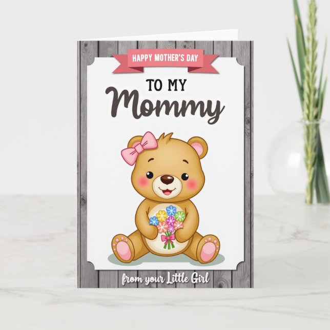Sweet Furry Mothers Day Card (Front)
