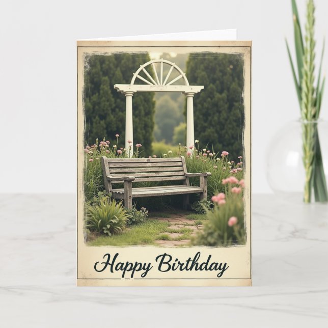 Sweet Garden Birthday Card (Front)