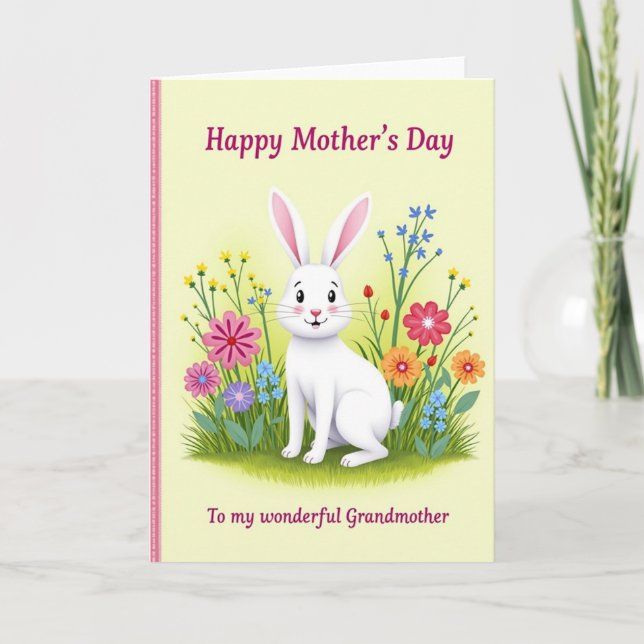 Sweet Garden Mothers Day Card (Front)