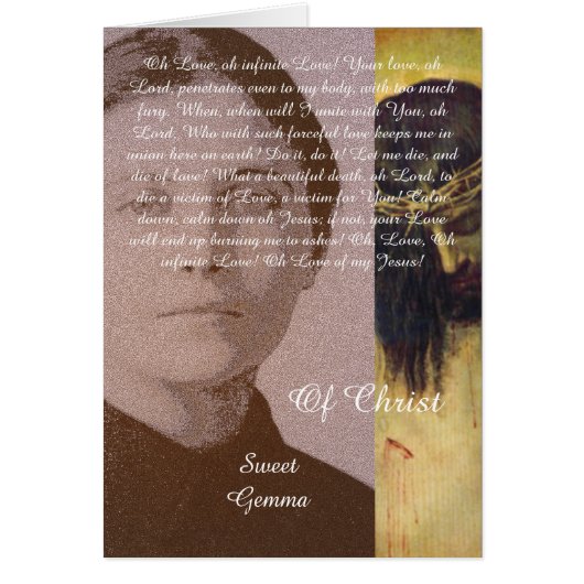 Sweet Gemma Of Christ Cards (Front)