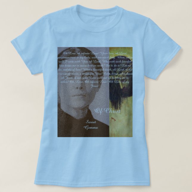 Sweet Gemma Of Christ T-Shirt (Design Front)