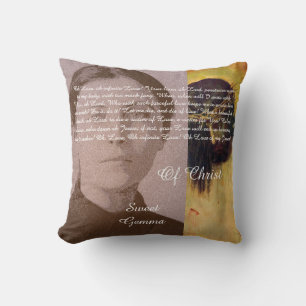 Sweet Gemma Of Christ Throw Pillow