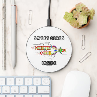 Sweet Genes Inside DNA Replication Humor Wireless Charger