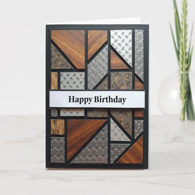 Sweet Geometric Birthday Card (Front)