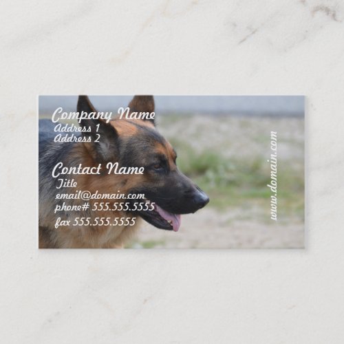 Sweet German Shepherd Dog Business Cards