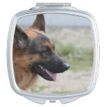 Sweet German Shepherd Dog Compact Mirror