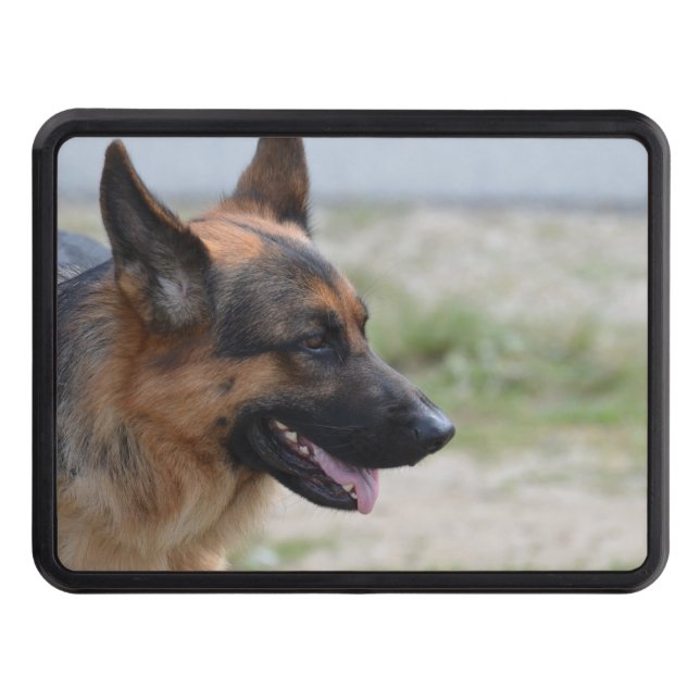 Sweet German Shepherd Dog Hitch Cover (Front)