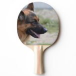 Sweet German Shepherd Dog Ping-Pong Paddle