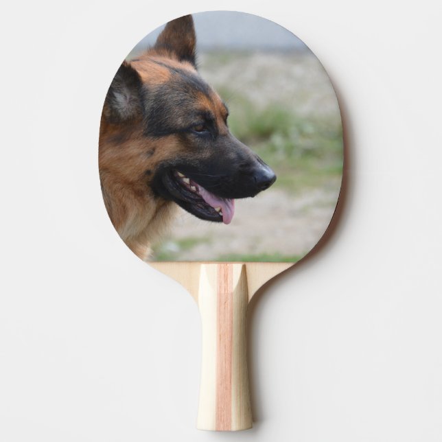 Sweet German Shepherd Dog Ping-Pong Paddle (Front)