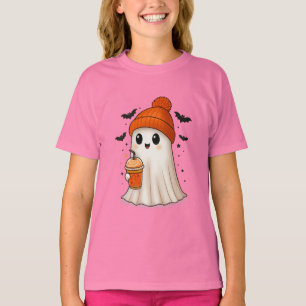 Sweet Ghost Halloween Design Hat For Women T-Shirt