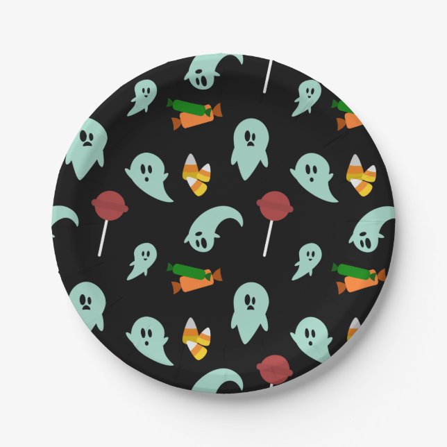 Sweet Ghost Paper Plates (Front)