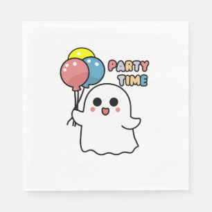 Sweet Ghost Ready For the Party Napkins