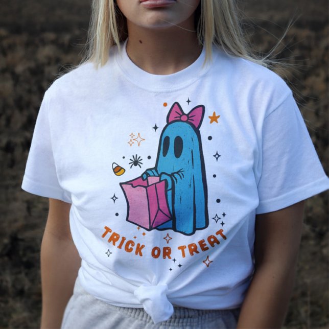 Sweet Ghost Trick or treat Halloween Tee (Creator Uploaded)