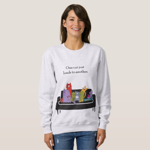 Sweet Gift for Cat Lover Cat Mom Sweatshirt