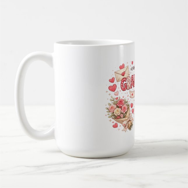 Sweet gift valentine's grandmother's  coffee mug (Left)