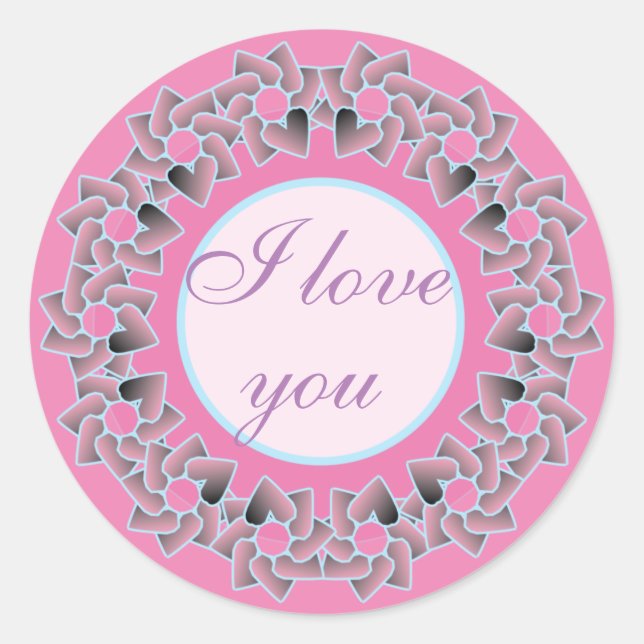 Sweet Gifts and Favors Floral Design Classic Round Sticker (Front)