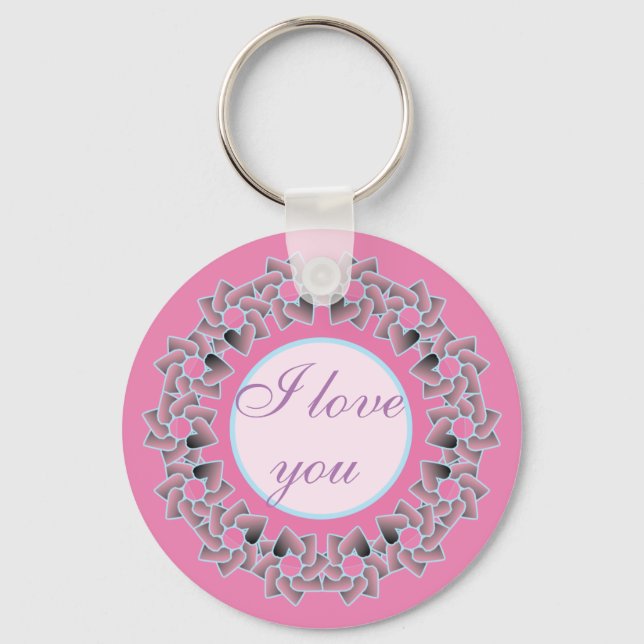 Sweet Gifts and Favors Floral Design. Keychain (Front)