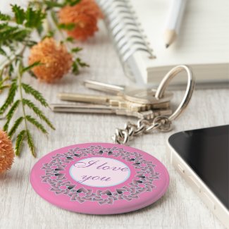 Sweet Gifts and Favors Floral Design. Keychain