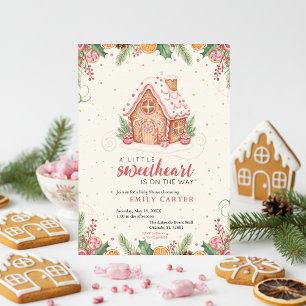 Sweet Gingerbread Baby Shower Invitation