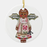 Sweet Gingerbread Love Angel Ornament at Zazzle