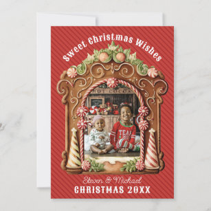 Sweet Gingerbread Photo Holiday Card