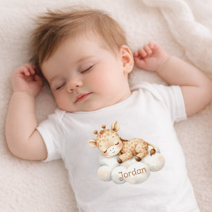 Sweet Giraffe  Baby Bodysuit