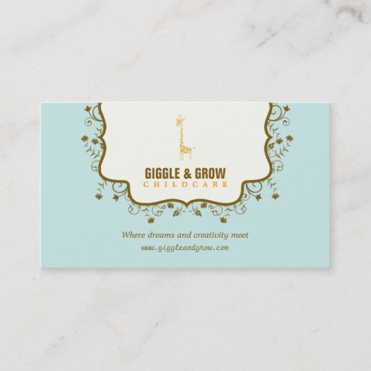 Sweet Giraffe Childcare Boutique Business Card