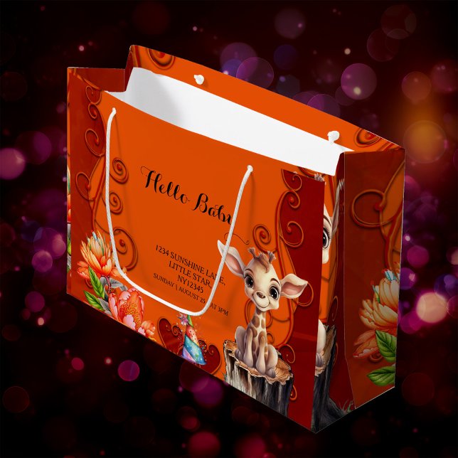 Sweet giraffe  large gift bag (Sweet giraffe)