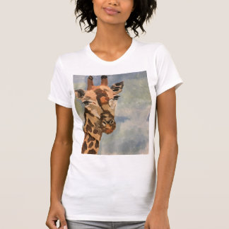 Sweet giraffe on tshirt